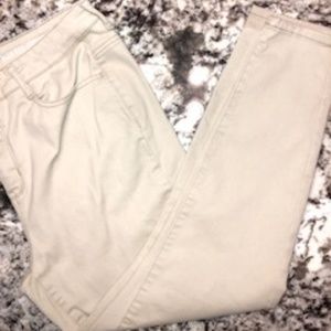 High-Waist Ankle Jeggings Tan 16W